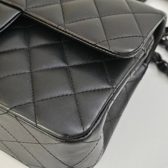 Chanel So Black Lambskin Small Classic Flap - Picture 10 of 16